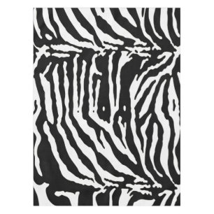 Zebra Camouflage Black en White Artistic Pattern Tafelkleed