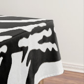 Zebra Camouflage Black en White Artistic Pattern Tafelkleed (Voorbeeld)