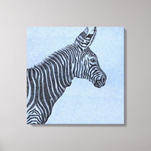 Zebra Canvas Afdruk (Voorkant)