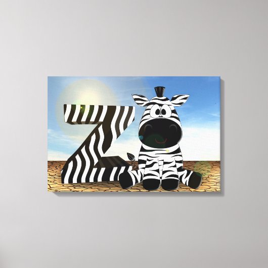 Zebra Canvas Afdruk (Voorkant)