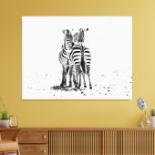 Zebra Canvas Afdruk (Insitu (Woonkamer))