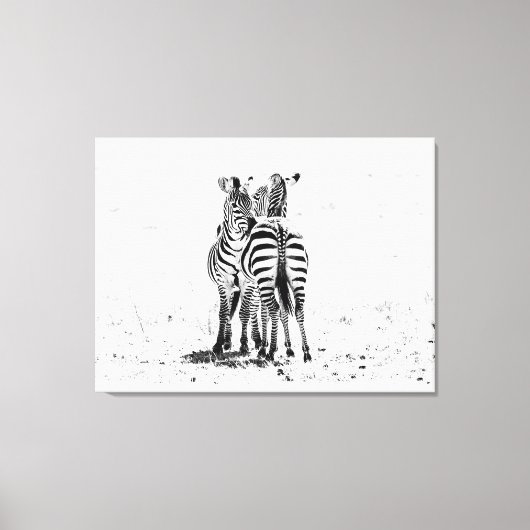 Zebra Canvas Afdruk (Voorkant)