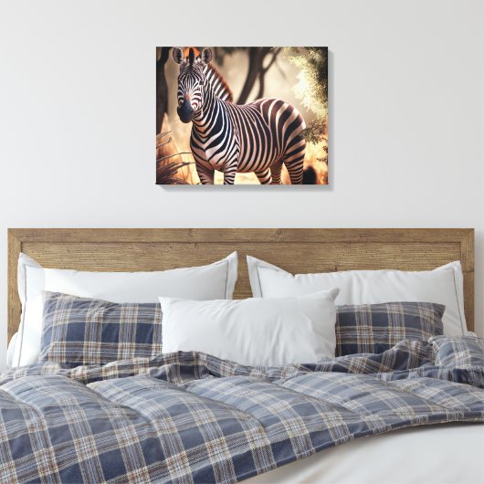 Zebra Canvas - Oerwoud (Insitu (Slaapkamer))