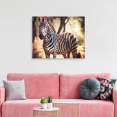 Zebra Canvas - Oerwoud (Insitu (Woonkamer))