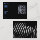 Zebra Carte de visite (Devant / Derrière)