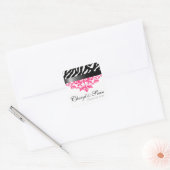 Zebra Damask Enregistrer le sticker de date (Enveloppe)