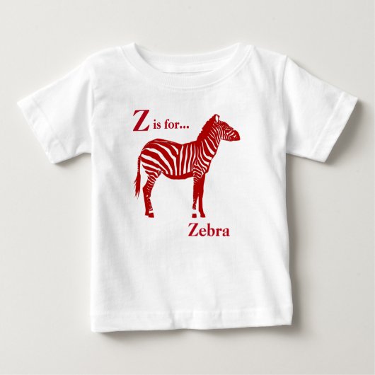 Zebra - Deep Red en White (Voorkant)