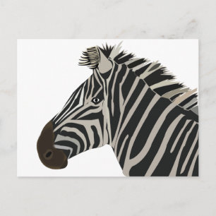 Zebra Dier Briefkaart