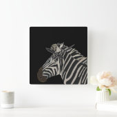 Zebra Dier  Vierkante Klok (Huis)