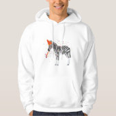 Zebra - Dieren met een partij Hoodie (Voorkant)