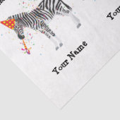 Zebra - Dieren op de geboorte Tissuepapier (Detail)