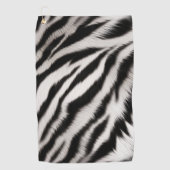 Zebra Dierenafdrukken Golfhanddoek (Voorkant)