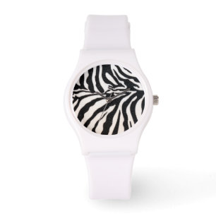 Zebra Dierenafdrukken Horloge