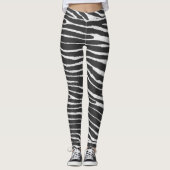 Zebra Dierenafdrukken Leggings (Voorkant)