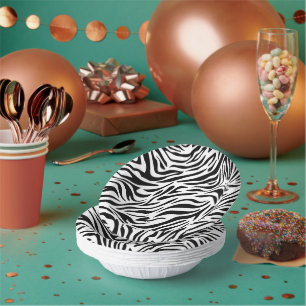 Zebra Dierenprint Feest Papieren Kom