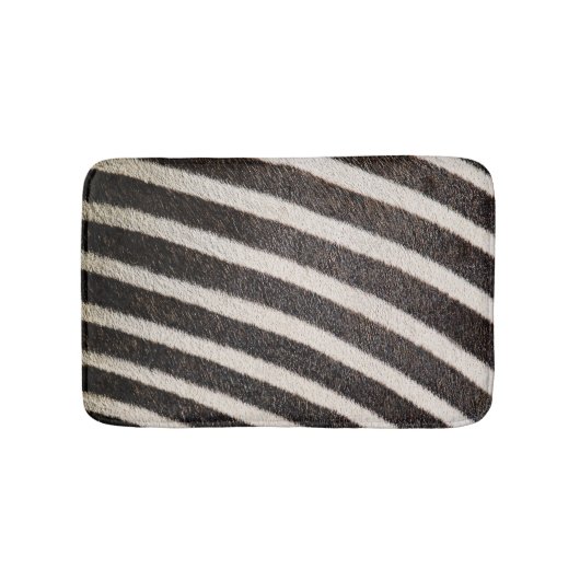 Zebra Dierenprint Zwart & Wit Badmat (Voorkant)