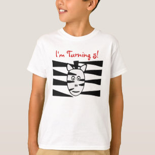 Zebra dierentuindieren Shirt op de geboorte