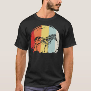Zebra Dierlijk Motief Retro Vintage 2 T-shirt