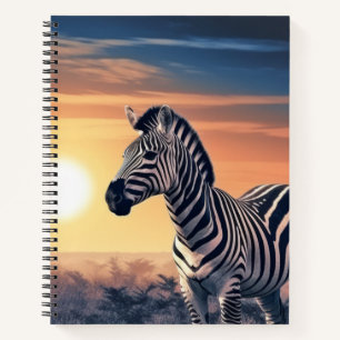 Zebra Dierlijke Wilderness Kleurrijke Wall Art Notitieboek