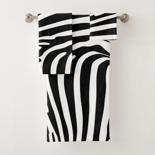 Zebra Dierprint Bad Handdoek (Insitu)