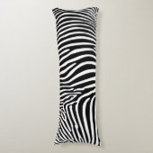Zebra Dierprint Lichaamskussen (Voorkant Verticaal)