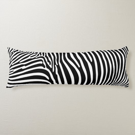 Zebra Dierprint Lichaamskussen (Voorkant)