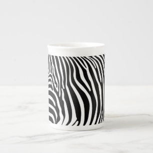 Zebra Dierprint Porselein Kop