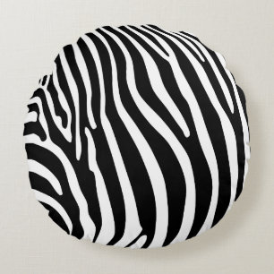 Zebra Dierprint Rond Kussen