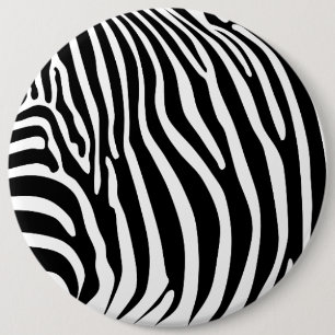 Zebra Dierprint Ronde Button 6,0 Cm