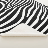Zebra Dierprint Sherpa Deken (3/4)
