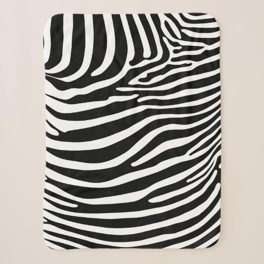 Zebra Dierprint Sherpa Deken (Voorkant)
