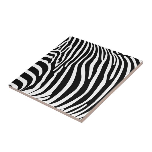 Zebra Dierprint Tegeltje (Zijkant)
