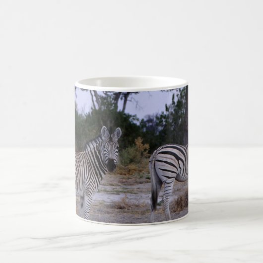 Zebra Double Take Photo Koffiemok (Center)