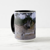 Zebra Double Take Photo Mok (Voorkant links)