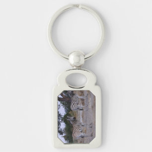 Zebra Double Take Photo Sleutelhanger