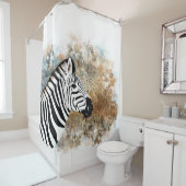 Zebra Douchegordijn (In situ)