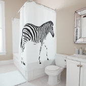Zebra Douchegordijn (In situ)