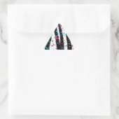 Zebra Driehoek Sticker (Tas)