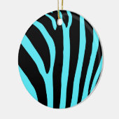 Zebra-druksieresom Keramisch Ornament (Links)