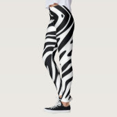 Zebra Eén Klassieke Leggings voor de Mode van het  (Links)