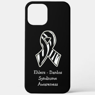 Zebra Ehlers-Danlos Syndrome EDS Awareness Ribbon iPhone 12 Pro Max Hoesje