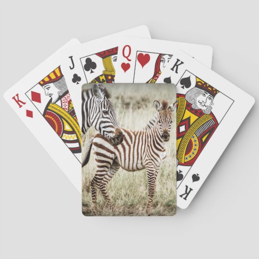 Zebra- en Baby-afspeelkaarten Pokerkaarten (Achterkant)