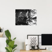 zebra en kub poster (Thuiskantoor)