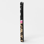 Zebra en luipaard Afdrukken - Aangepast monogram Case-Mate iPhone Case (Achterkant/links)