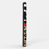 Zebra en luipaard Afdrukken - Aangepast monogram Case-Mate iPhone Case (Achterkant/rechts)