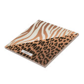 Zebra en luipaard afdrukken tegeltje (Zijkant)