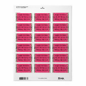 Zebra en roze sticker (Full Sheet)
