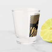 Zebra en Stippen Shot Glas (Links)