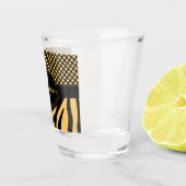 Zebra en Stippen Shot Glas (Rechts)