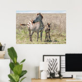 Zebra en vee poster (Thuiskantoor)